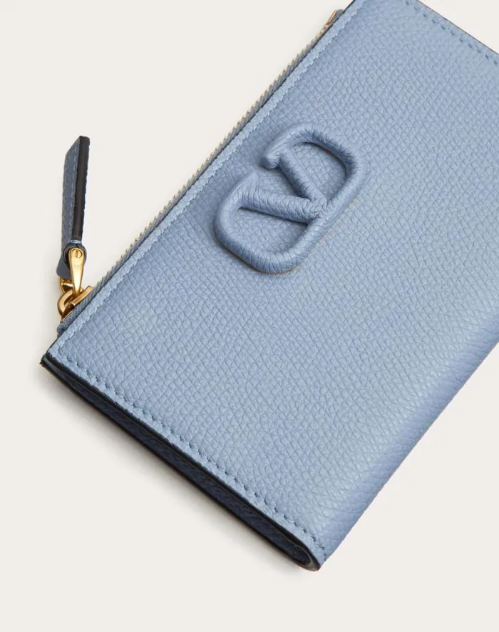Valentino Wallets And Small Leather Goods Woman Vlogo Signature Grainy Calfskin Cardholder Wth Zipper For Woman In Rose Cannelle Rose Cannelle Valentino Wallets And Small Leather Goods Woman Vlogo Signature Grainy Calfskin Cardholder Wth Zipper For Woman In Rose Cannelle Rose Cannelle