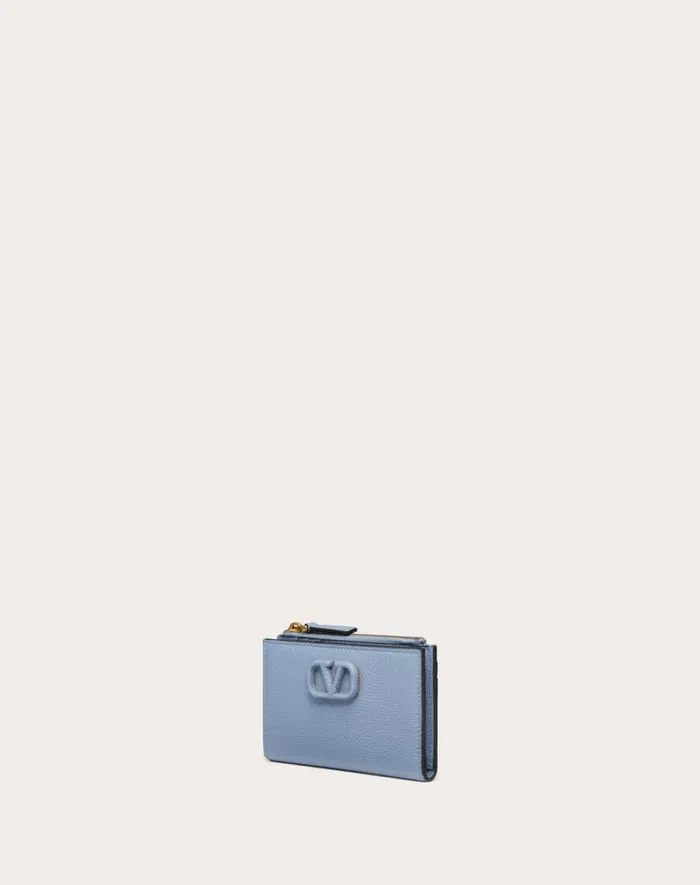Valentino Wallets And Small Leather Goods Woman Vlogo Signature Grainy Calfskin Cardholder Wth Zipper For Woman In Rose Cannelle Rose Cannelle Valentino Wallets And Small Leather Goods Woman Vlogo Signature Grainy Calfskin Cardholder Wth Zipper For Woman In Rose Cannelle Rose Cannelle