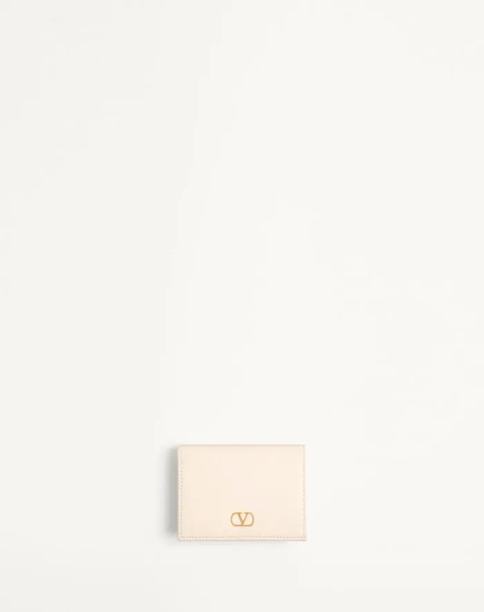 Valentino Wallets And Small Leather Goods Woman Vlogo Signature Grainy Calfskin Wallet For Woman In Rose Quartz Rose Quartz Valentino Wallets And Small Leather Goods Woman Vlogo Signature Grainy Calfskin Wallet For Woman In Rose Quartz Rose Quartz