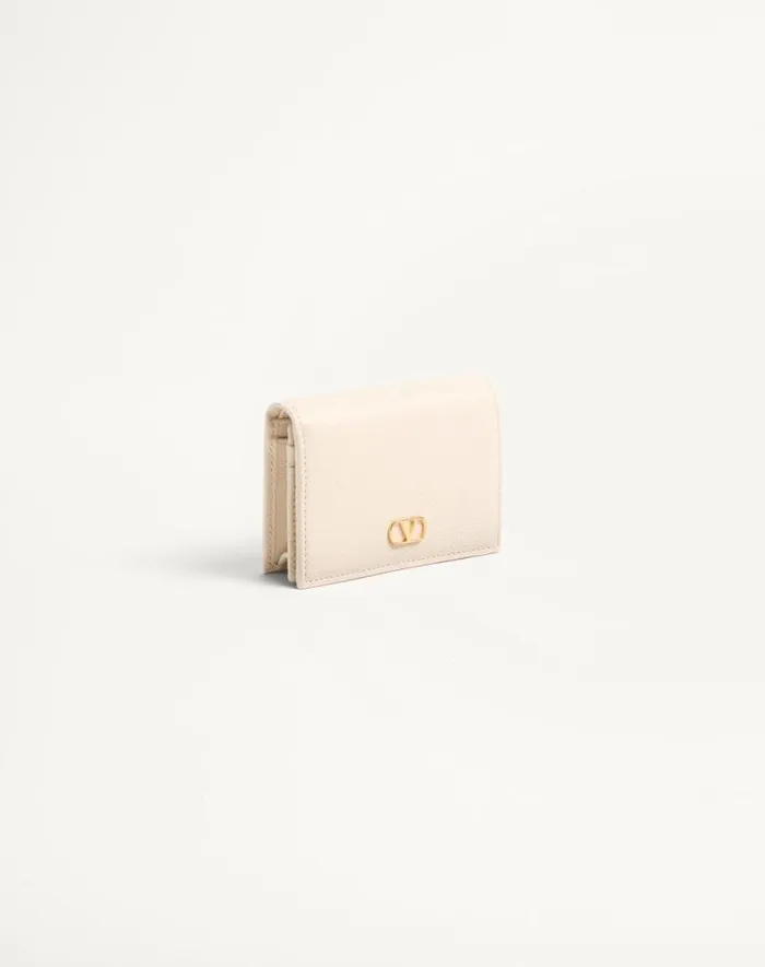 Valentino Wallets And Small Leather Goods Woman Vlogo Signature Grainy Calfskin Wallet For Woman In Rose Quartz Rose Quartz Valentino Wallets And Small Leather Goods Woman Vlogo Signature Grainy Calfskin Wallet For Woman In Rose Quartz Rose Quartz