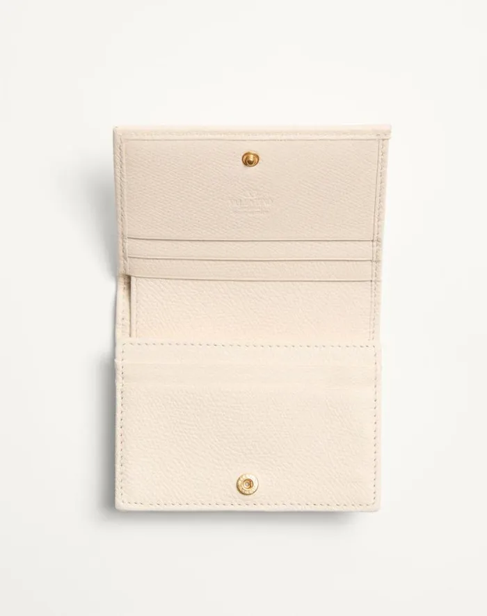 Valentino Wallets And Small Leather Goods Woman Vlogo Signature Grainy Calfskin Wallet For Woman In Rose Quartz Rose Quartz Valentino Wallets And Small Leather Goods Woman Vlogo Signature Grainy Calfskin Wallet For Woman In Rose Quartz Rose Quartz