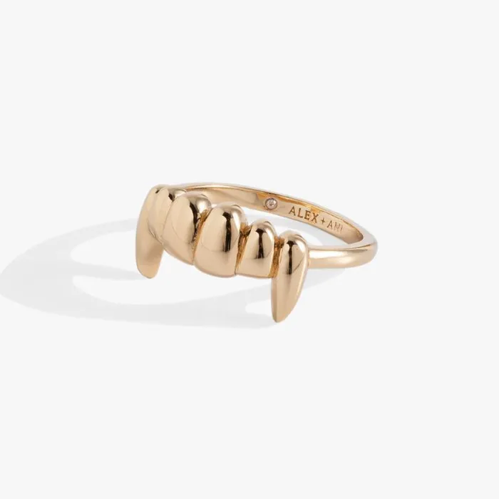 Vampire Teeth Ring Gold Women Alex And Ani Rings