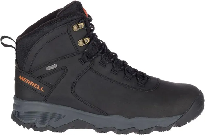 Vego Thermo Mid Leather Waterproof Black Men Merrell Winter Boots