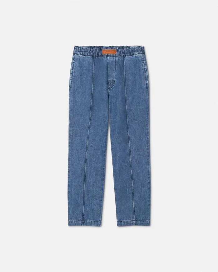 Versace Logo Kids Jeans Blue Children Versace Clothing