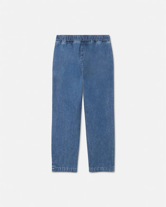Versace Logo Kids Jeans Blue Children Versace Clothing