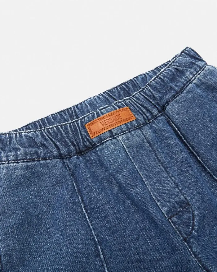Versace Logo Kids Jeans Blue Children Versace Clothing