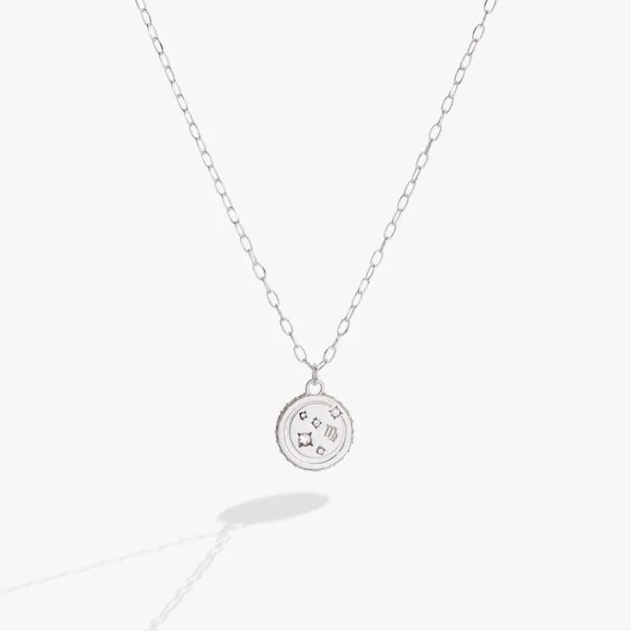 Virgo Zodiac Precious Necklace Sterling Silver Women Alex And Ani Birthday