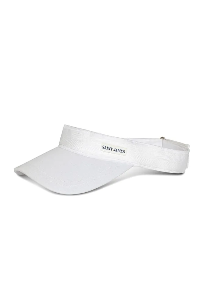 Visor Cap 100 Cotton Visor Cap White Women Saint James Hats and Beanies