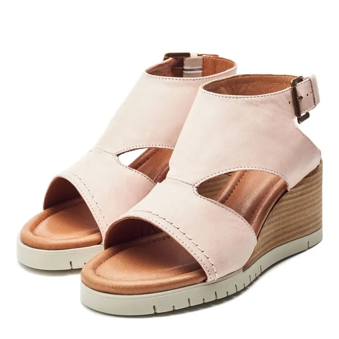 Wedge Sandals Women Moda In Pelle Peyten Cameo Leather