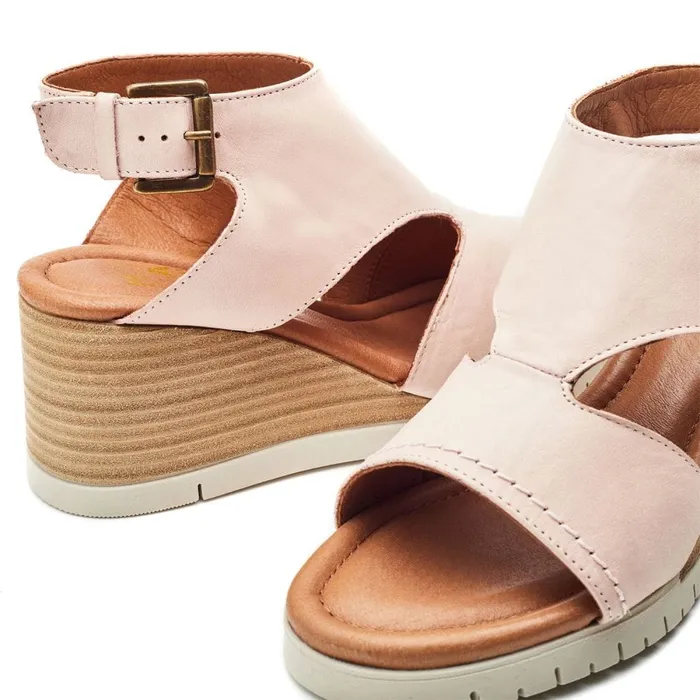 Wedge Sandals Women Moda In Pelle Peyten Cameo Leather