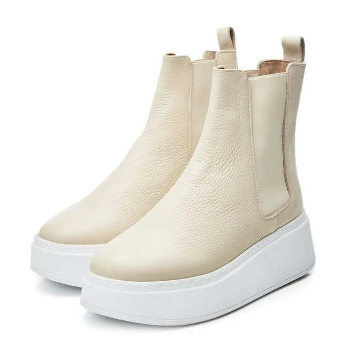 White Boots Women Moda In Pelle Bsoleful BLevi Off White Leather