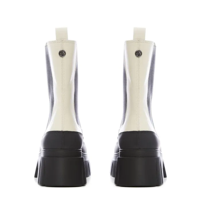 White Boots Women Moda In Pelle Diiva White Leather