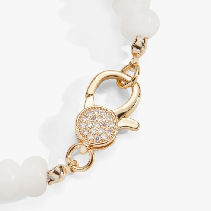 White Jade Caribiner Bracelet Gold Women Alex And Ani Luck Prosperity