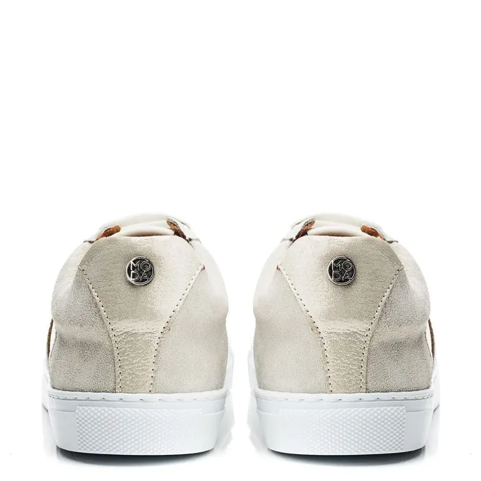 White Trainers Women Moda In Pelle Arzal Off White Leather