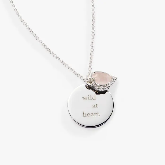 Wild At Heart Duo Charm Pendant Necklace Silver Women Alex And Ani Necklaces