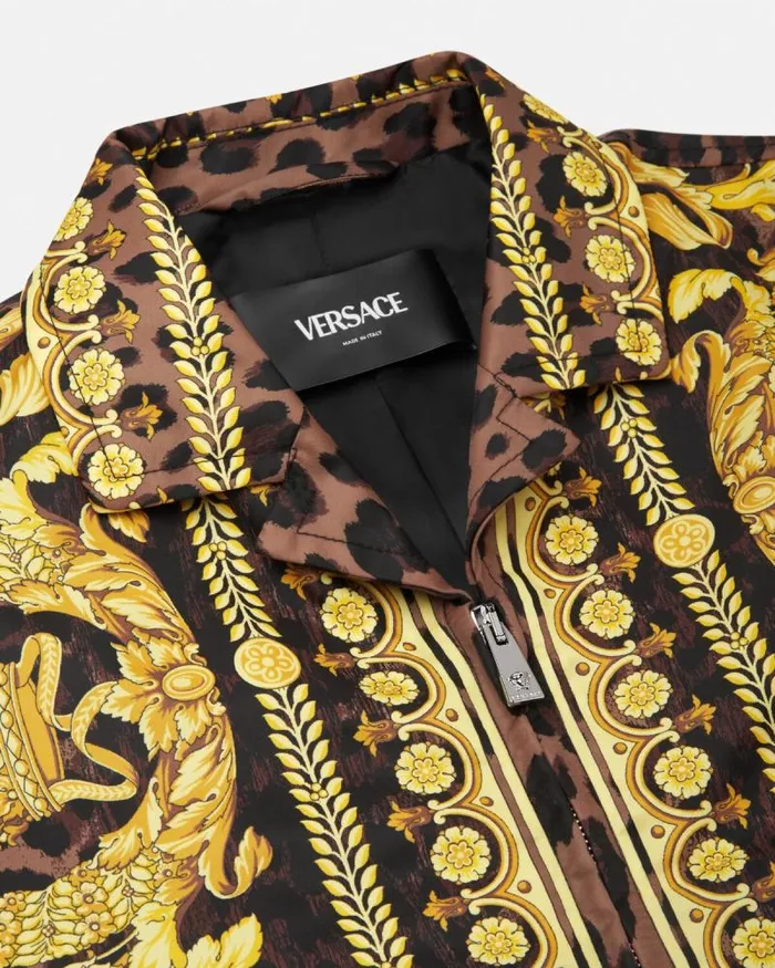 Wild Barocco Blouson Jacket Animalier Men Versace Jackets and Coats