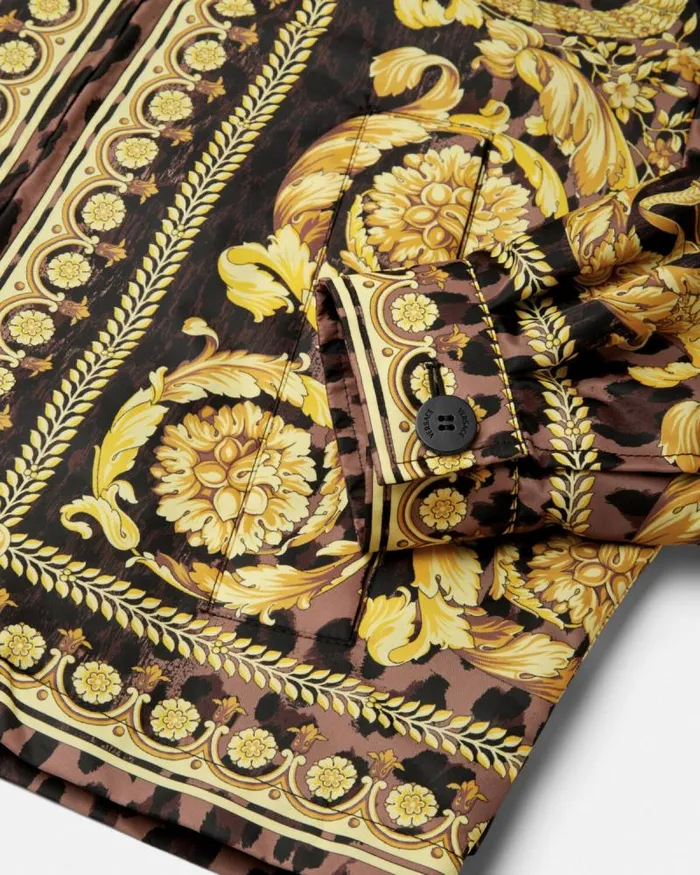 Wild Barocco Blouson Jacket Animalier Men Versace Jackets and Coats