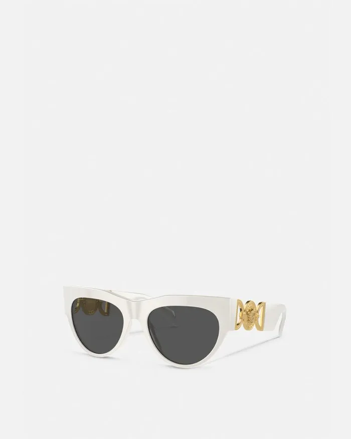 Winged Medusa Sunglasses Havana Women Versace Sunglasses