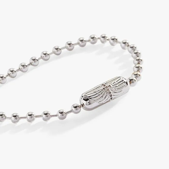 Wings With Cross Barrel Closure Bracelet Silver Women Alex And Ani Bracelets