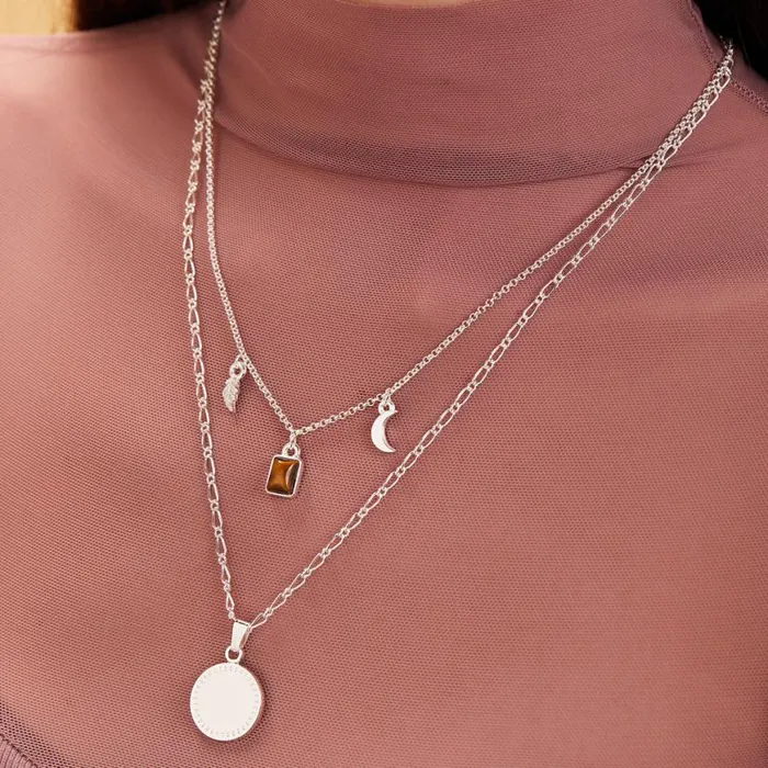 Wisdom Potential MultiCharm Layered Necklace Shiny Silver Women Alex And Ani Graduation Wisdom Potential MultiCharm Layered Necklace Shiny Silver Women Alex And Ani Graduation