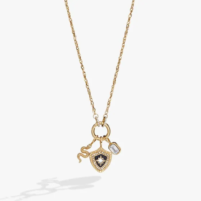 Wisdom Trio Interchangeable Charm Necklace Stainless Steel Gold Women Alex And Ani Interchangeable Starter Set Wisdom Trio Interchangeable Charm Necklace Stainless Steel Gold Women Alex And Ani Interchangeable Starter Set