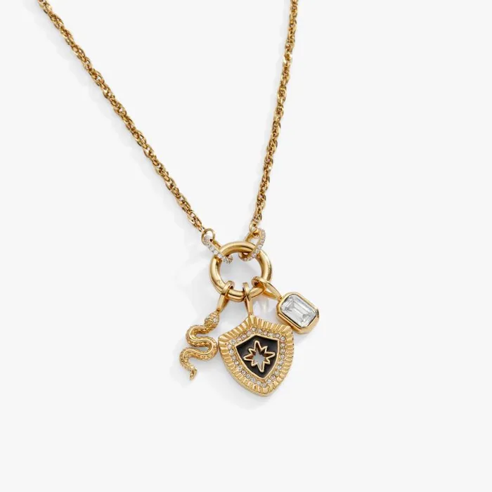 Wisdom Trio Interchangeable Charm Necklace Stainless Steel Gold Women Alex And Ani Interchangeable Starter Set Wisdom Trio Interchangeable Charm Necklace Stainless Steel Gold Women Alex And Ani Interchangeable Starter Set