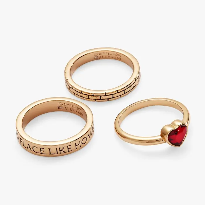 Wizard Of Oz 034There039s No Place Like Home034 Ring Set Gold Women Alex And Ani Rings Wizard Of Oz 034There039s No Place Like Home034 Ring Set Gold Women Alex And Ani Rings