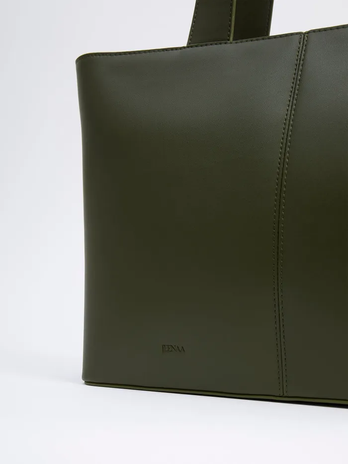 Woman Bags and Purses French Connection Jeenaa X Smooth Large Tote Bag Olive Night Woman Bags and Purses French Connection Jeenaa X Smooth Large Tote Bag Olive Night