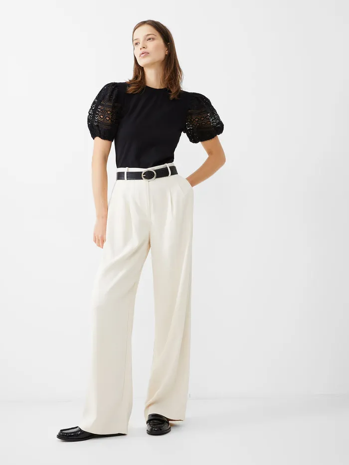 Woman CoOrds French Connection Harrie Tailored Trousers Classic Cream