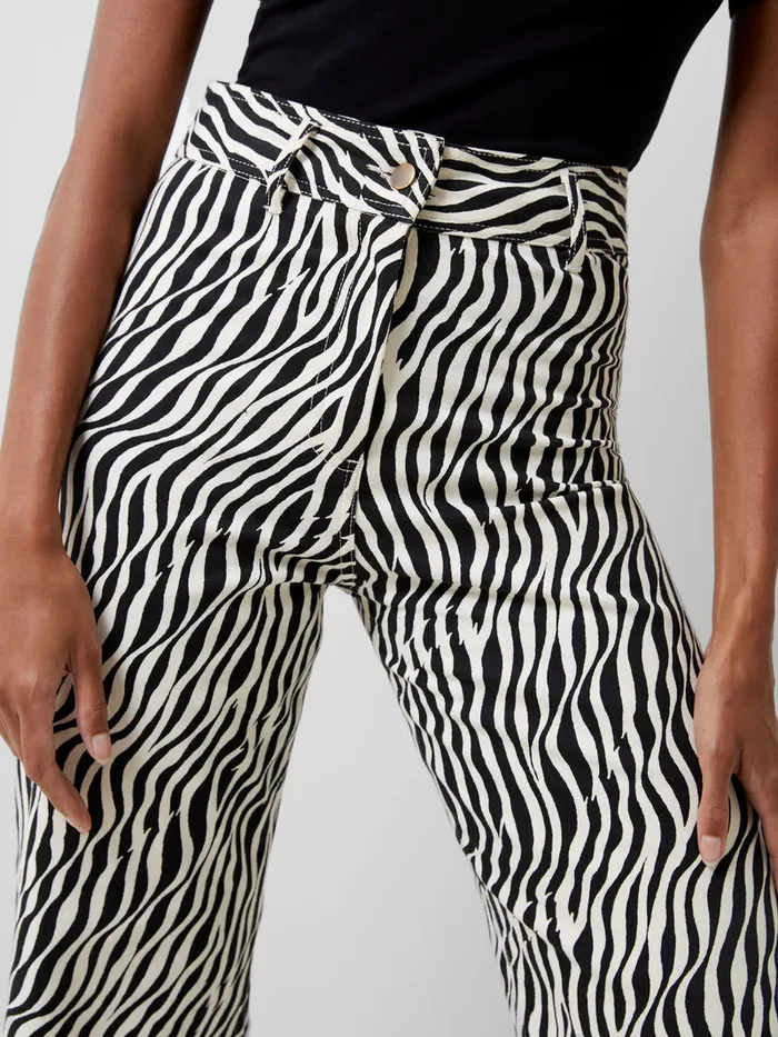 Woman CoOrds French Connection Seine Atena Twill Trousers Blackout Multi Woman CoOrds French Connection Seine Atena Twill Trousers Blackout Multi