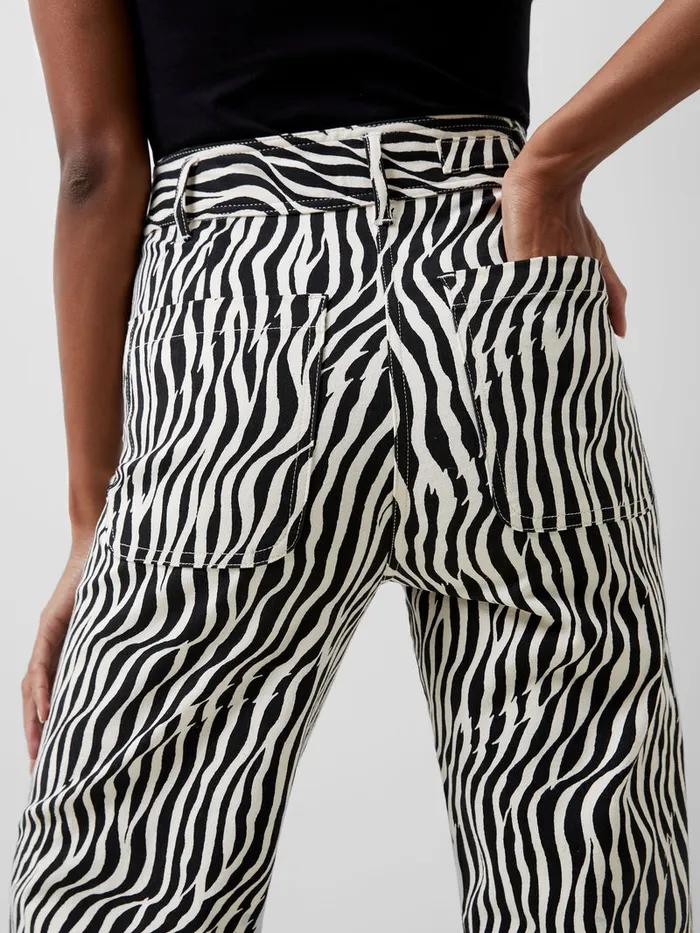Woman CoOrds French Connection Seine Atena Twill Trousers Blackout Multi Woman CoOrds French Connection Seine Atena Twill Trousers Blackout Multi