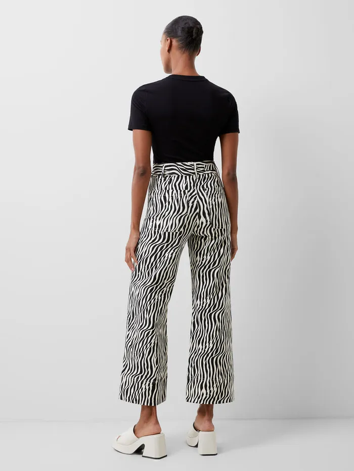 Woman CoOrds French Connection Seine Atena Twill Trousers Blackout Multi Woman CoOrds French Connection Seine Atena Twill Trousers Blackout Multi