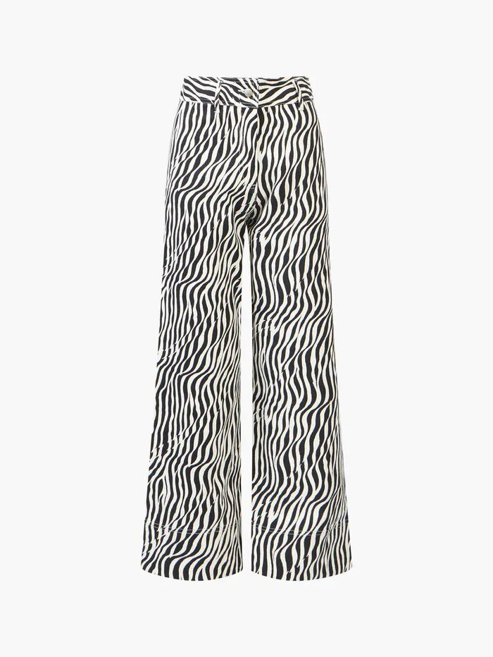 Woman CoOrds French Connection Seine Atena Twill Trousers Blackout Multi Woman CoOrds French Connection Seine Atena Twill Trousers Blackout Multi