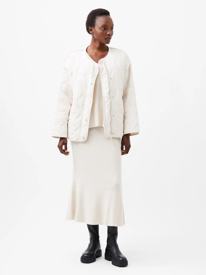 Woman Coats and Jackets French Connection Aris Quilted Jacket Classic Cream