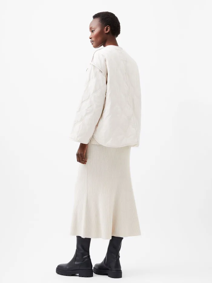 Woman Coats and Jackets French Connection Aris Quilted Jacket Classic Cream