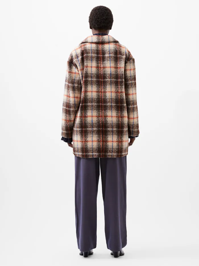 Woman Coats and Jackets French Connection Blake Check Coat Black Multi Woman Coats and Jackets French Connection Blake Check Coat Black Multi