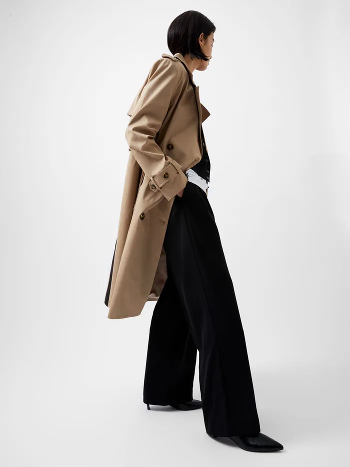 Woman Coats and Jackets French Connection Coco Twill Trench Coat Autumn Camel Woman Coats and Jackets French Connection Coco Twill Trench Coat Autumn Camel
