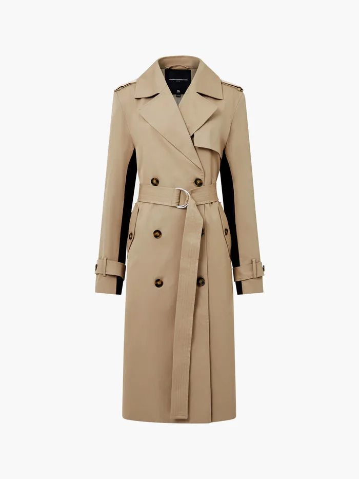Woman Coats and Jackets French Connection Coco Twill Trench Coat Autumn Camel Woman Coats and Jackets French Connection Coco Twill Trench Coat Autumn Camel