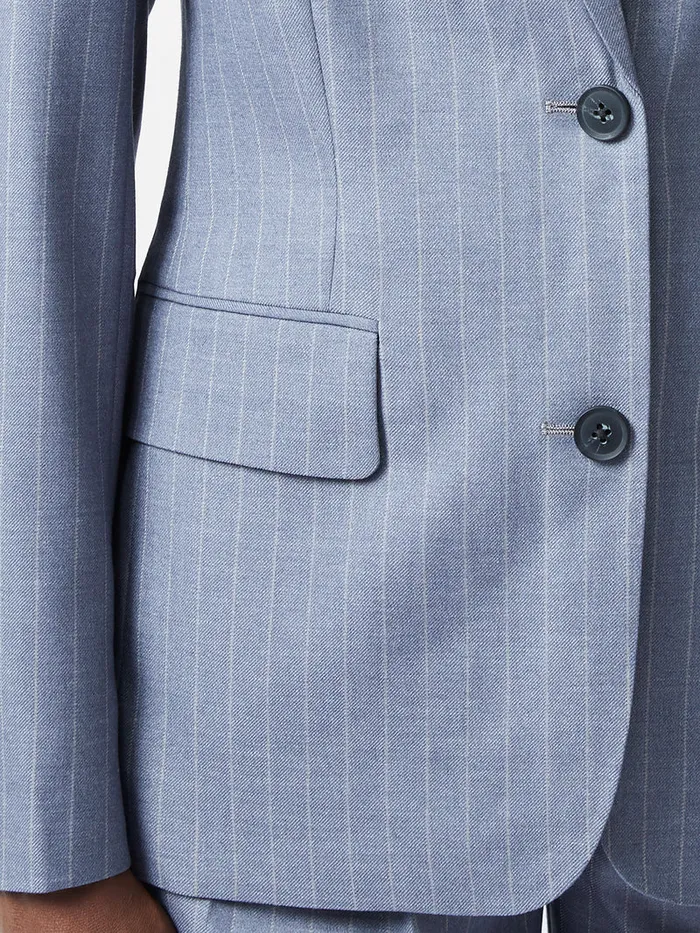 Woman Coats and Jackets French Connection Fiorella Pinstripe Blazer Grey Woman Coats and Jackets French Connection Fiorella Pinstripe Blazer Grey