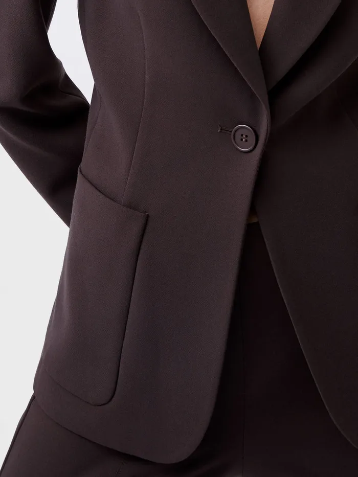 Woman Coats and Jackets French Connection Whisper Blazer Chocolate Ganache Woman Coats and Jackets French Connection Whisper Blazer Chocolate Ganache