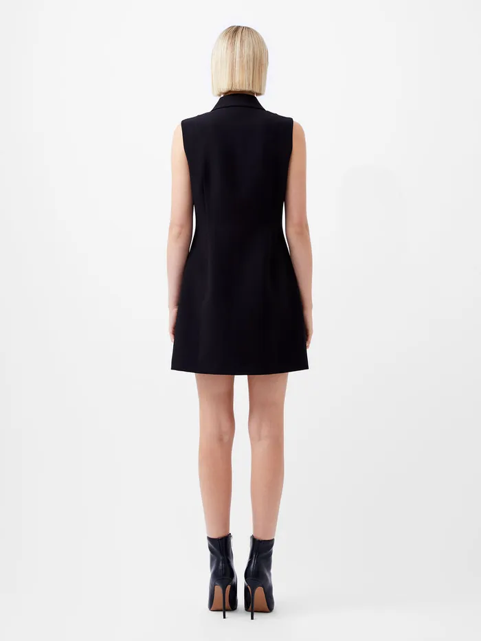 Woman Dresses French Connection Azra Twill Sleeveless Button Mini Dress Black Woman Dresses French Connection Azra Twill Sleeveless Button Mini Dress Black