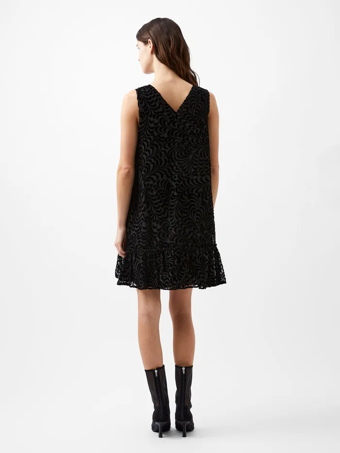 Woman Dresses French Connection Diandra Devore Shift Dress Blackout Woman Dresses French Connection Diandra Devore Shift Dress Blackout