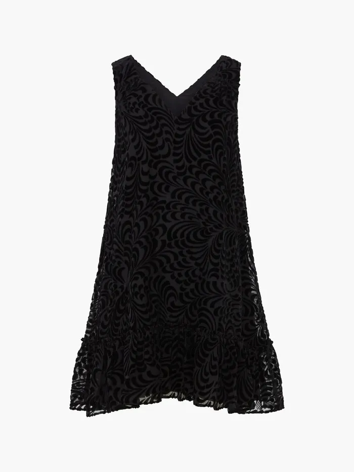 Woman Dresses French Connection Diandra Devore Shift Dress Blackout Woman Dresses French Connection Diandra Devore Shift Dress Blackout