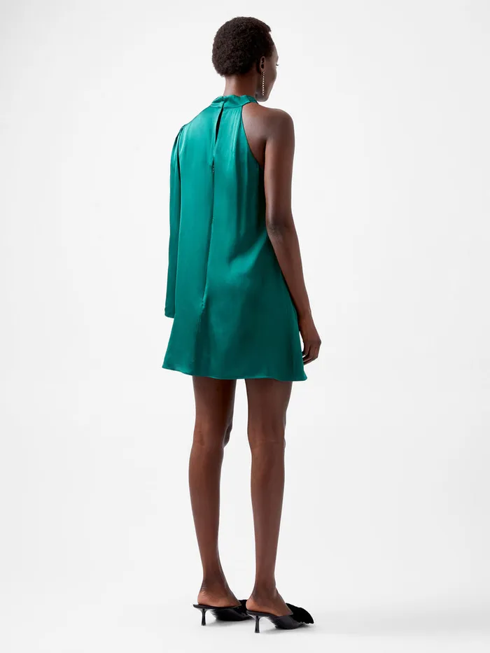 Woman Dresses French Connection Ennis Eco Satin Asymmetric Mini Dress Forest Woman Dresses French Connection Ennis Eco Satin Asymmetric Mini Dress Forest