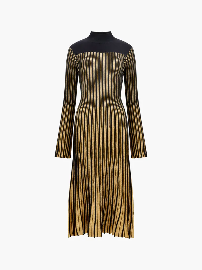 Woman Dresses French Connection Journee Mari Lurex Long Sleeve Dress Blackout Woman Dresses French Connection Journee Mari Lurex Long Sleeve Dress Blackout