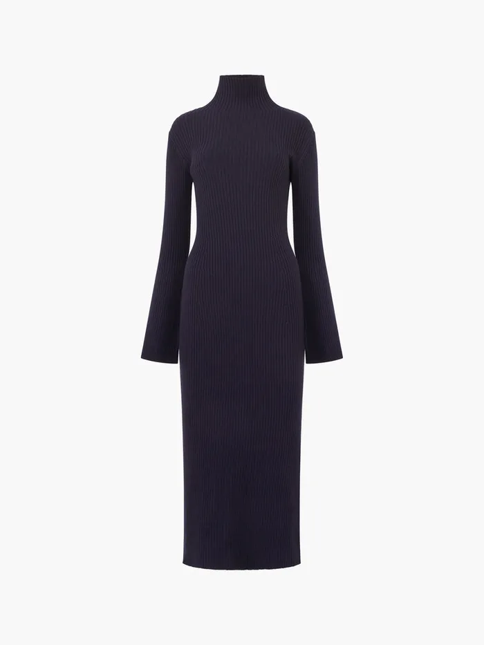 Woman Dresses French Connection Lolly Mari Flare Sleeve Knit Dress Marine Woman Dresses French Connection Lolly Mari Flare Sleeve Knit Dress Marine
