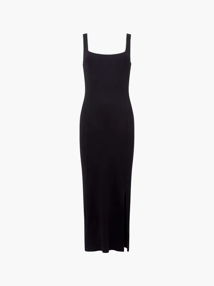 Woman Dresses French Connection Rassia Rib Contrast Square Neck Midi Dress Blackporcelain Crea Woman Dresses French Connection Rassia Rib Contrast Square Neck Midi Dress Blackporcelain Crea