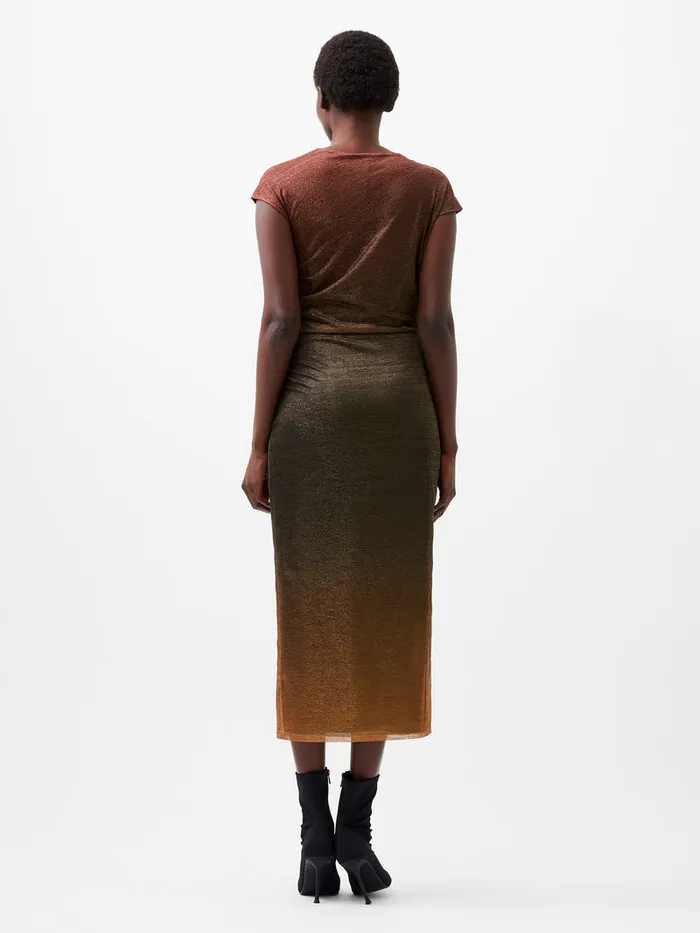 Woman Dresses French Connection Sela Lurex Midi Dress Multi Woman Dresses French Connection Sela Lurex Midi Dress Multi