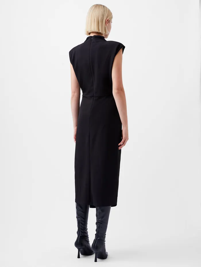 Woman Dresses French Connection Textured Jersey Dress Blackout Woman Dresses French Connection Textured Jersey Dress Blackout
