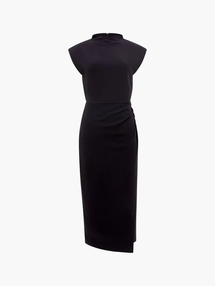 Woman Dresses French Connection Textured Jersey Dress Blackout Woman Dresses French Connection Textured Jersey Dress Blackout